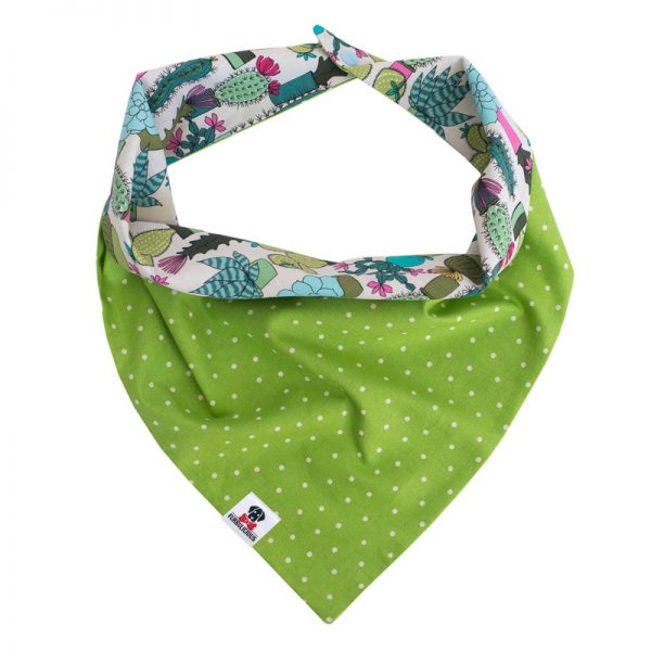 Furbulicious Pet Dog Accessories bandana Cactus Garden Green